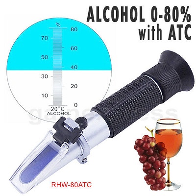Refraktometer Alkohol AMTAST RHW-80